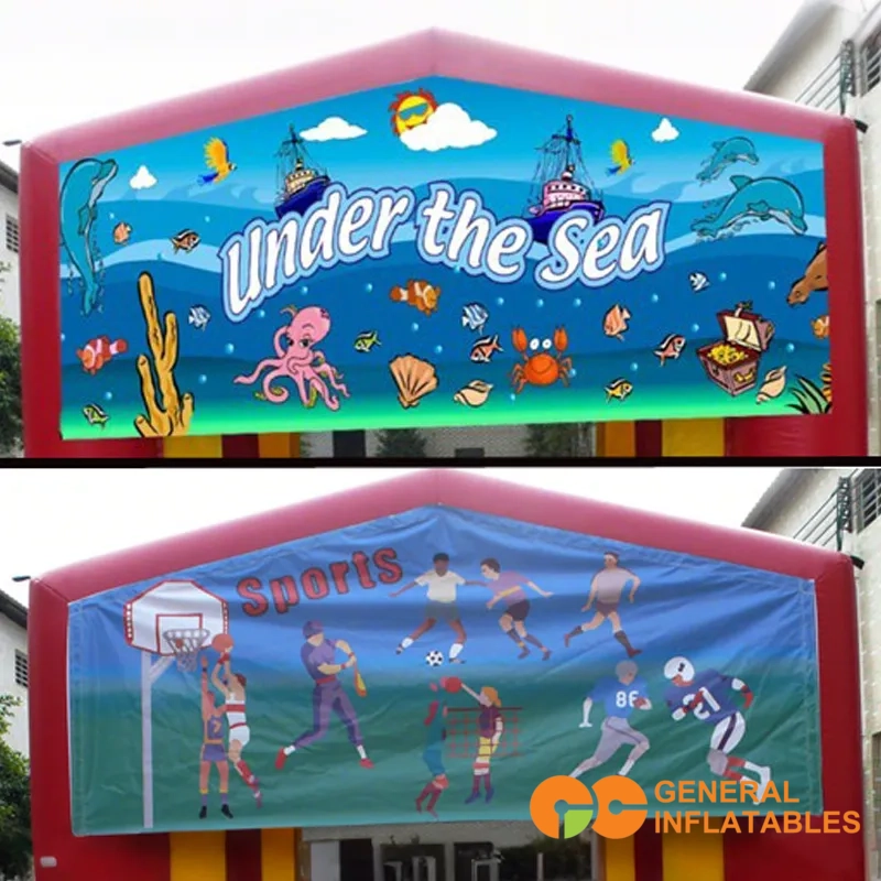 Banner, replaceable picture panel