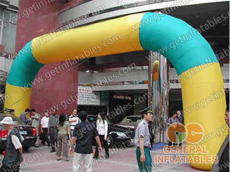 Color Striped Inflatable Arch