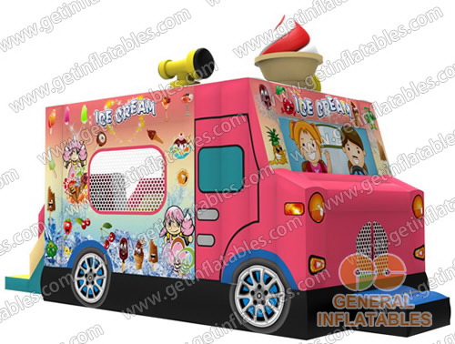 GB-322 Ice cream bounce combo with slides