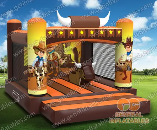 Cowboy bounce house