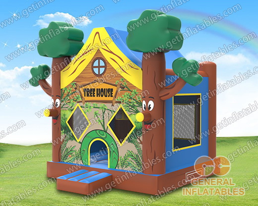 Tree house jumping castle
