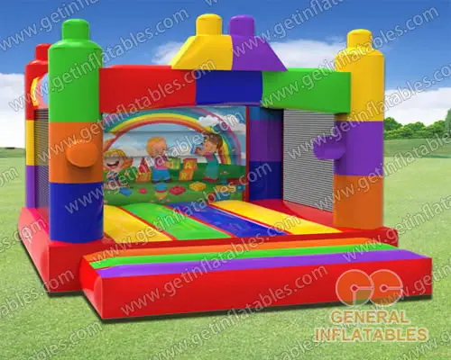 Building blocks bounce house