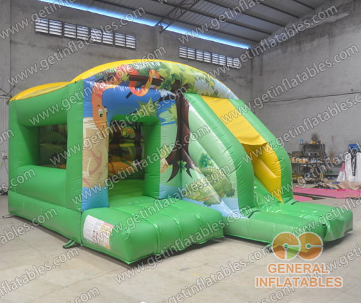 Jungle house with slide