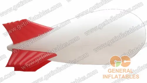 GBA-013 White Blimp with red fins