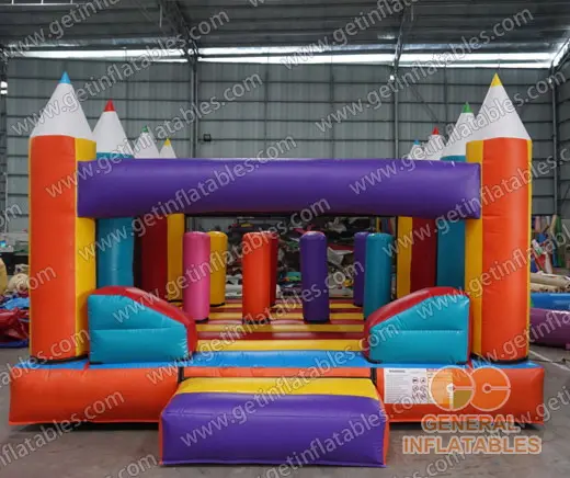 Crayon bounce house