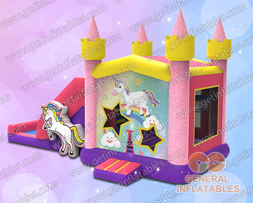 Sparkle unicorn bouncy castle