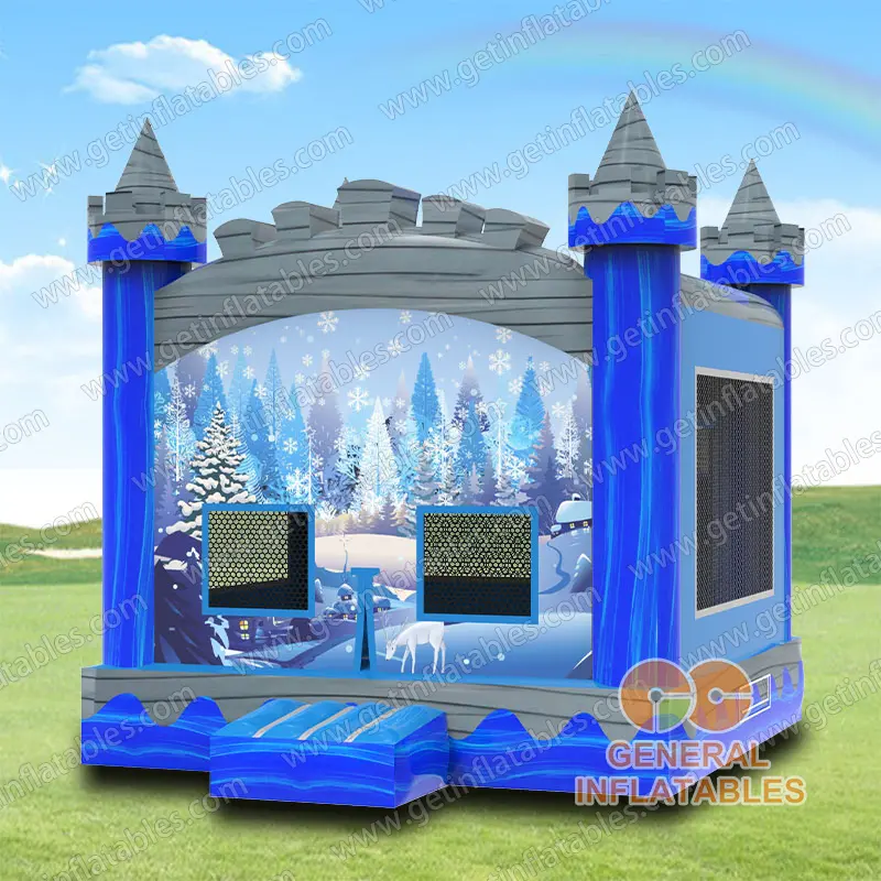 Frozen winter bounce house