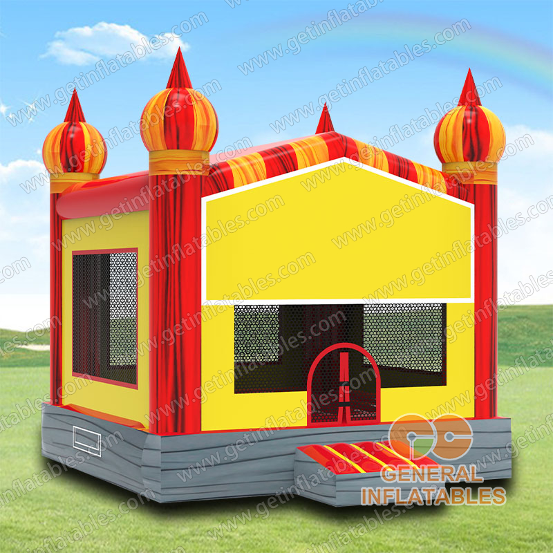 GC-183 Red marble Inflatable castle