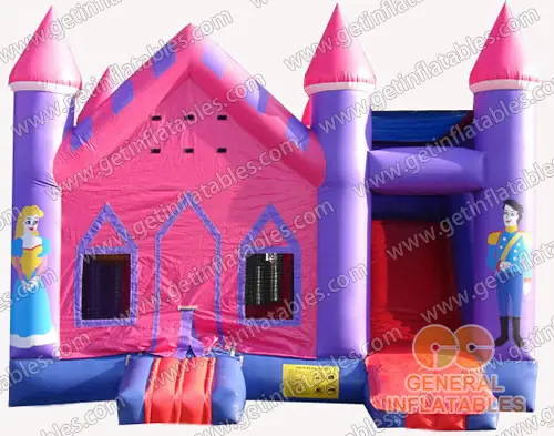 Pink Princess Inflatable Castle 