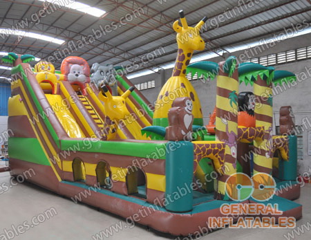 Inflatable Jungle funland 