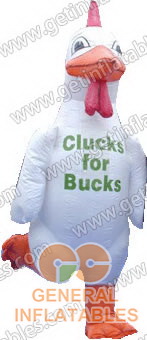 GM-7 Clucks for Bucks Inflatable Moving Cartoon