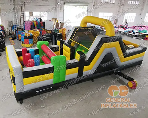 Inflatable ninja warrior course