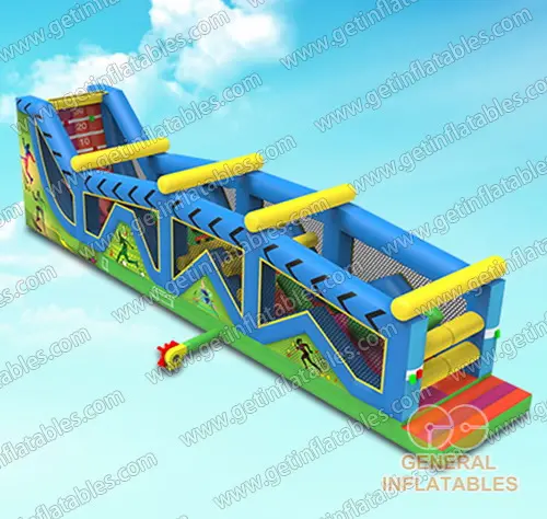 Inflatable ninja warrior obstacle course