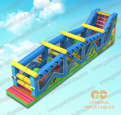 Inflatable ninja warrior obstacle course