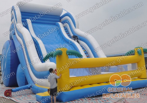 GS-195  inflatable wave slide