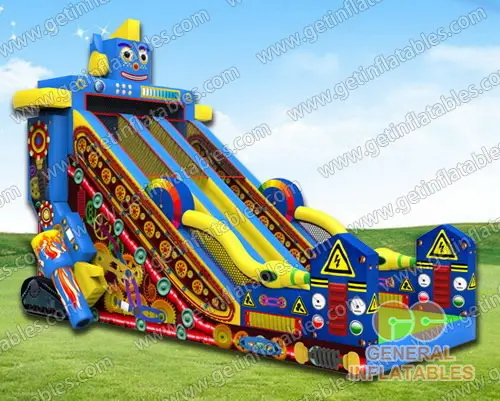 Robot inflatable slide