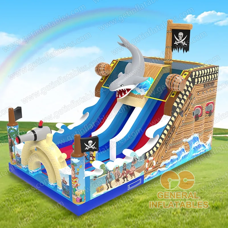 Shark Pirate Ship Slide    