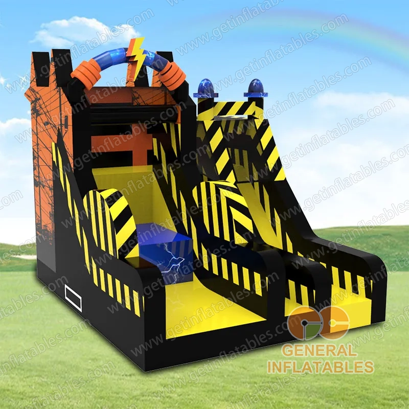 Freefall jump with slide 