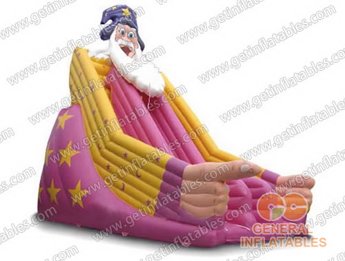 Inflatable santa slide