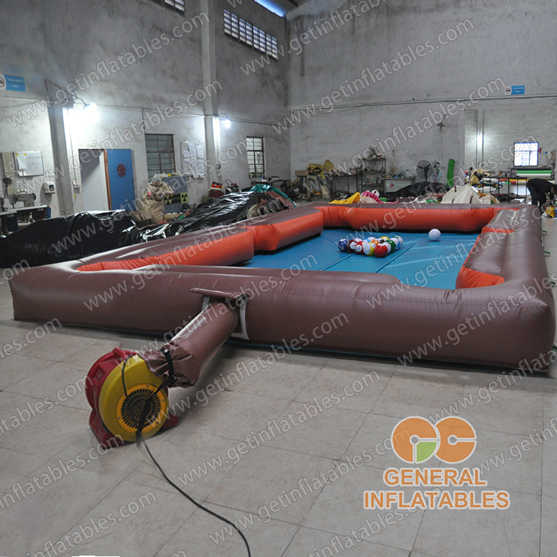 Inflatable billiards game