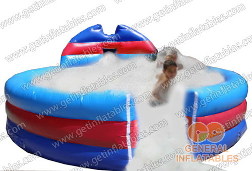 Inflatable Foam Pit with foam machine