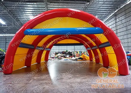 Inflatable airtight tent