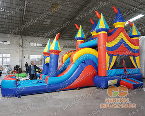 GWC-078 Inflatable castle combo with slide wet/dry