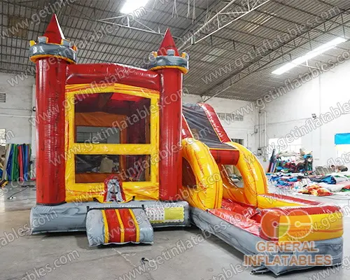 Inflatable castle combo