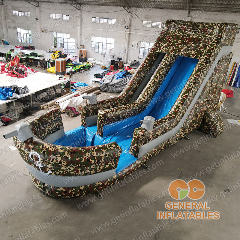 GWS-075 Warship inflatable water slide