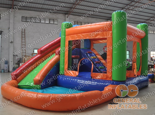 Bouncer combo with pool