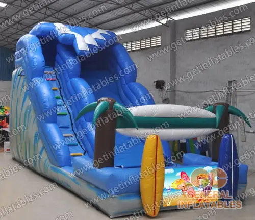 Wave water slide