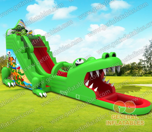 Alligator water slide
