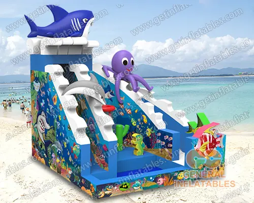 Under the sea water slide