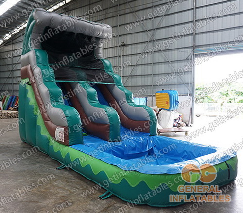 GWS-249 Inflatable water slide with pool