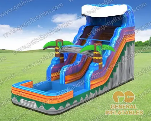 Inflatable water slide