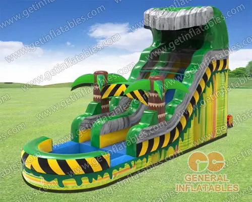 Inflatable water slide