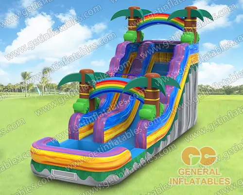 Inflatable water slide