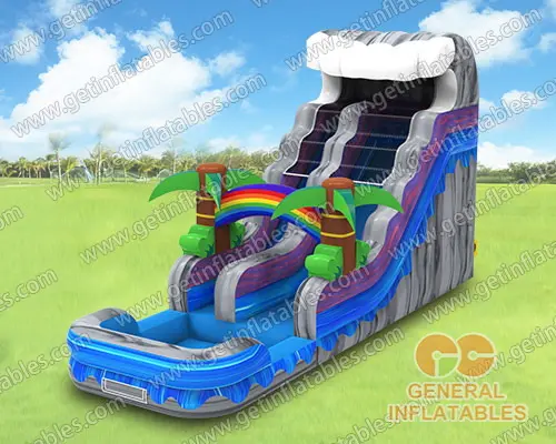 Inflatable water slide