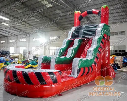 Inflatable water slide