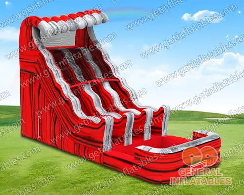 Red wave water slide