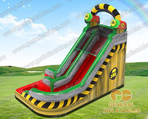 Nuclear toxic curved water slide 