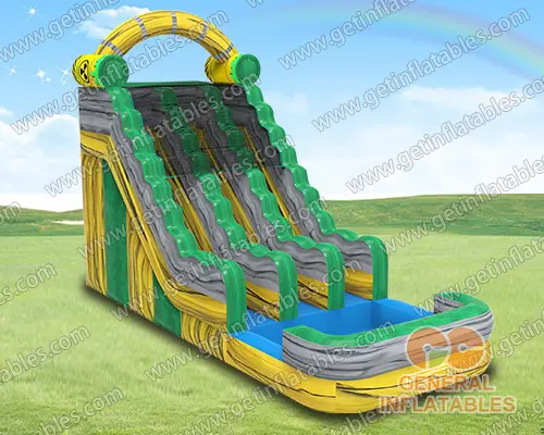 Nuclear toxic double lane water slide