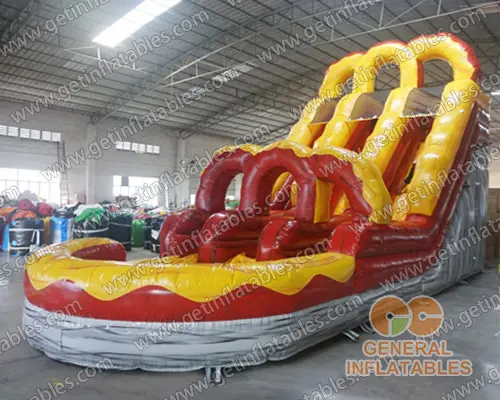 Dual lane water slides