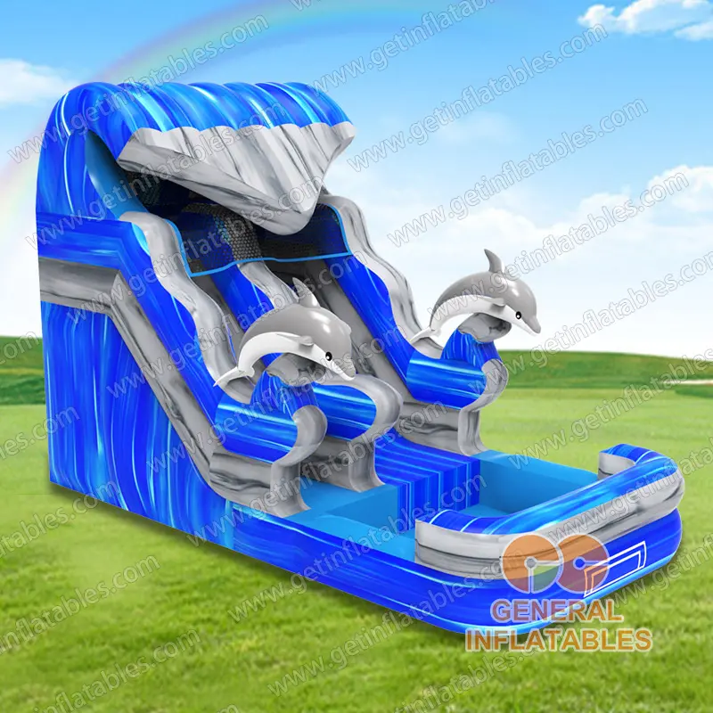 GWS-410 Dolphin wave water slide