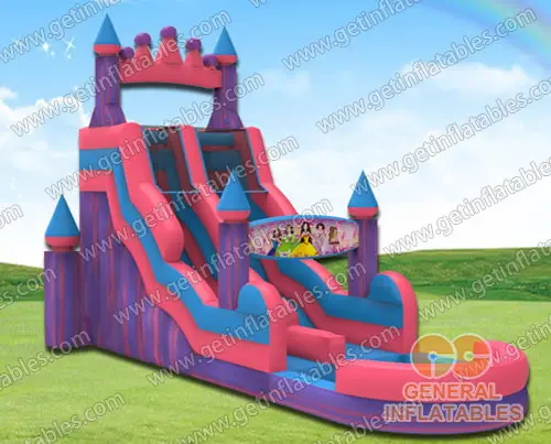 Pink water slide