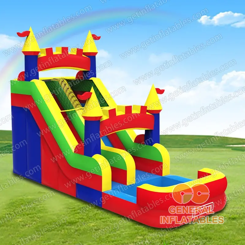 GWS-422 18FT Medieval backyard water slide