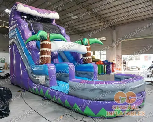 Purple marble water slide