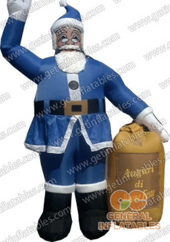 Inflatable Xmas Father in blue