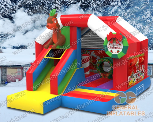Reindeer bounce house for Christmas