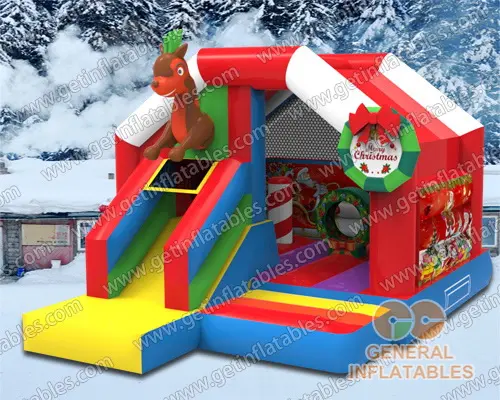 Reindeer bounce house for Christmas